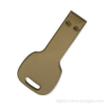 Key USB 2.0 Flash Drive, 1GB-32GB, Aluminum Material, Easy Take, Laser/Silk Printing/Logos Available